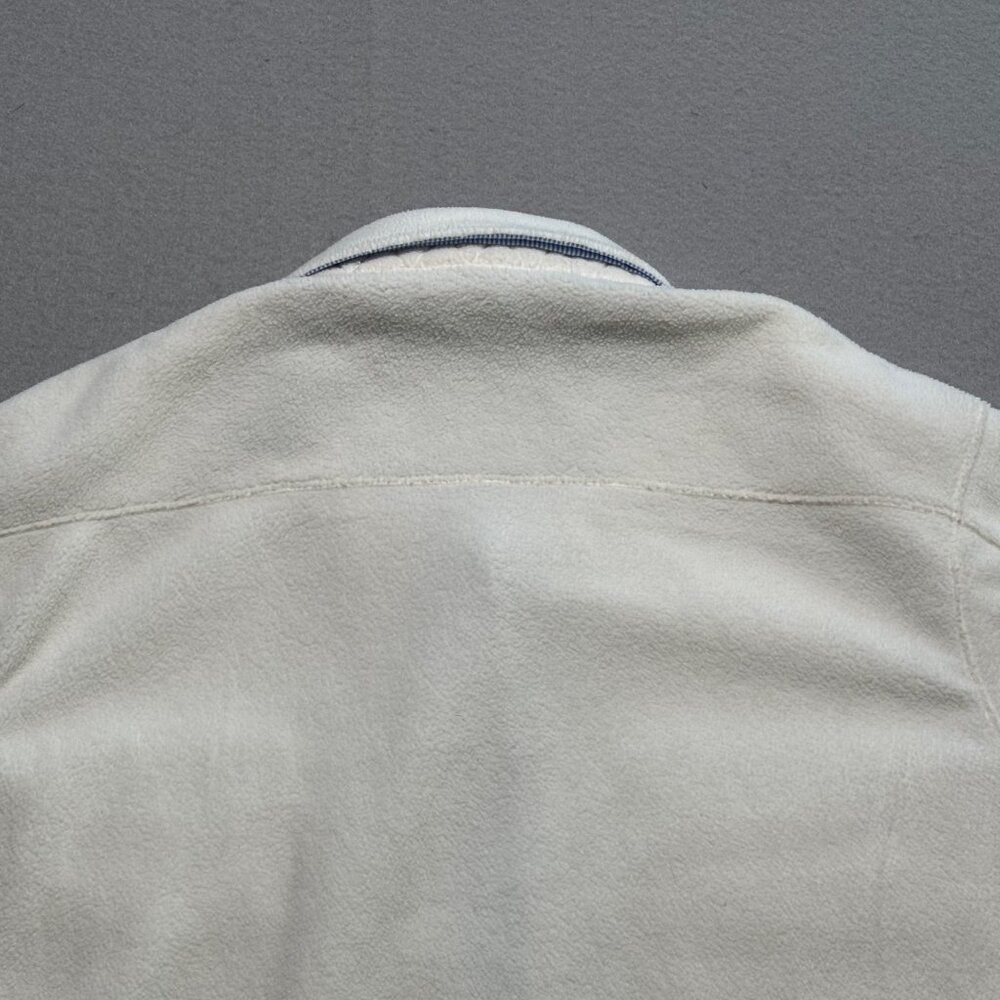 Mens Vineyard Vines Harbor Fleece Shirt Jacket White/Marshmellow Medium NWT $158 - Picture 11 of 11